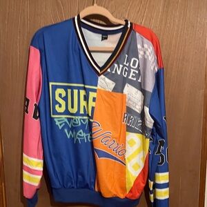 Colorful Patchwork Men's Sweater